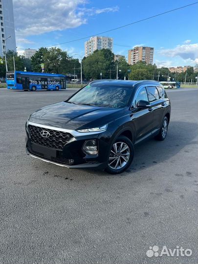 Hyundai Santa Fe 2.0 AT, 2019, 92 000 км