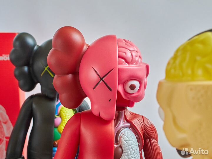 Kaws Bearbrick Anatomy 37см - Коллекция 4 фигурки