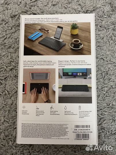 Беспроводная клавиатура logitech keys-to-go