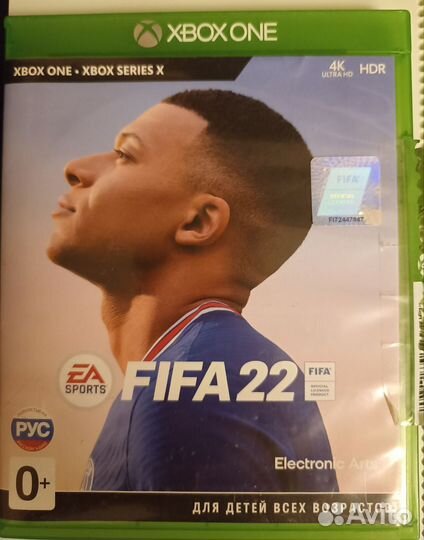 Диск FIFA 22 xbox ONE