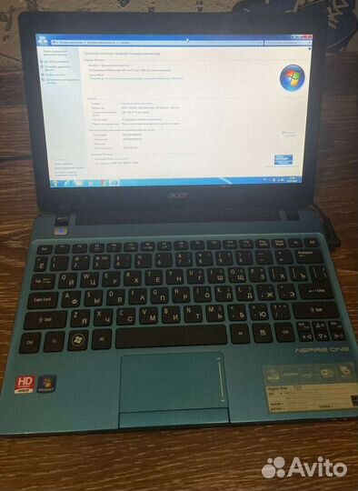 Нетбук Acer aspire one 725