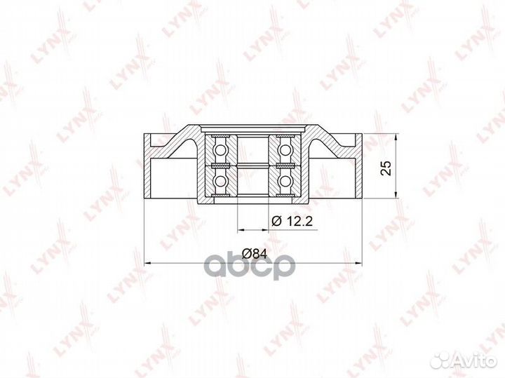 Ролик натяжной приводного ремня PB5018 lynxauto