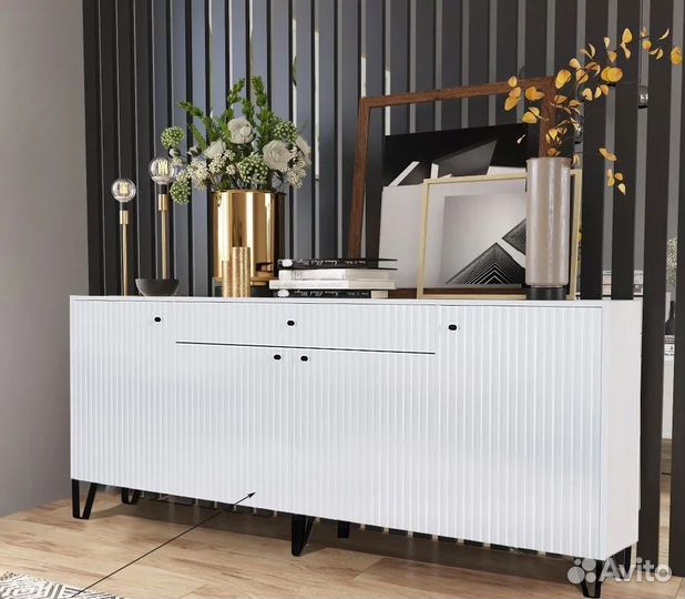 Белый матовый комод мдф