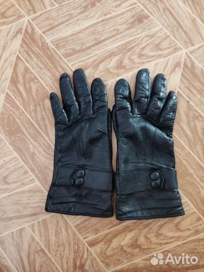 Перчатки кожаные