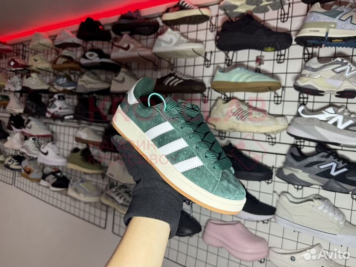 Adidas Campus 00s Dark Green Cloud White