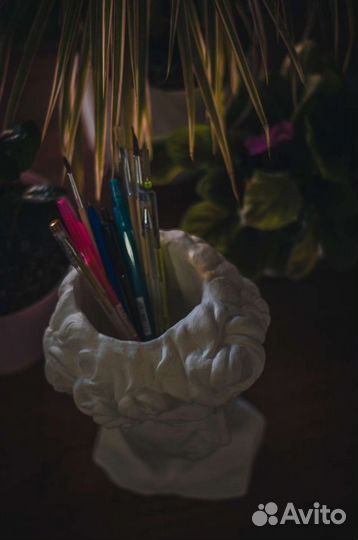 Бюст голова-кашпо Давида