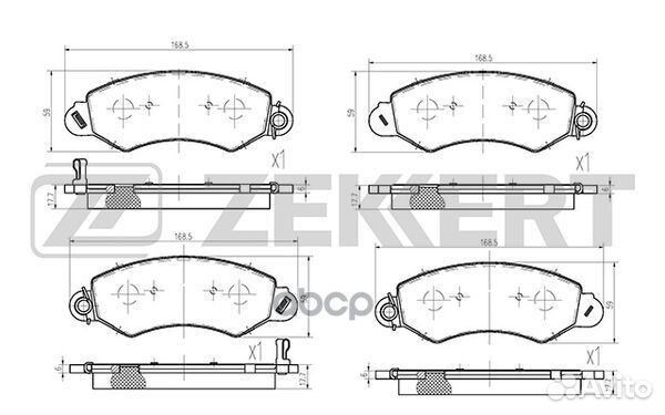 Колодки торм. диск. передн. LDV Maxus 05- bs-28