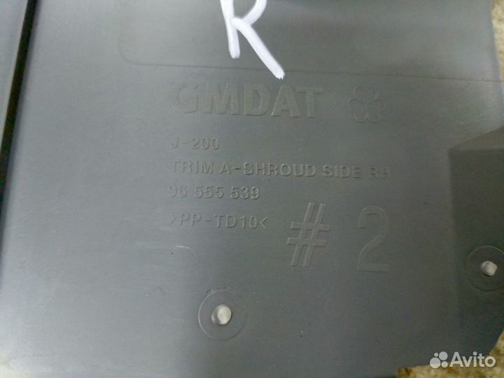 Правые накладки порогов Chevrolet Lacetti Хетчбэк