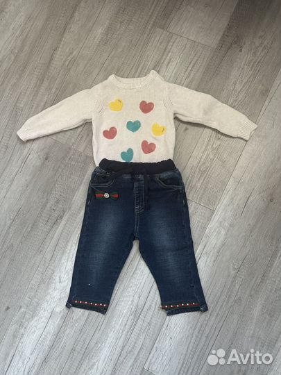 Вещи пакетом на девочку 80