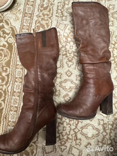 Сапоги женские натуральная кожа 37