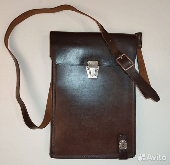 Сумка - Планшет офицерский кожаный 1966 год СССР