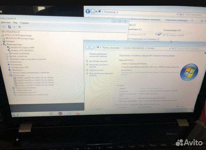 Ноутбке HP, обмен