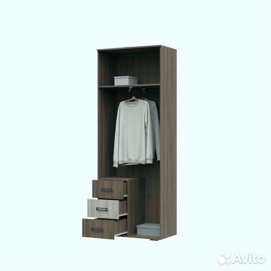 Шкаф 2-х ств яна шк 751 ясень шимо