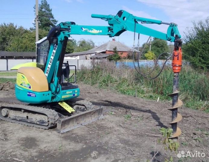 Услуги мини экскаватора ямобур
