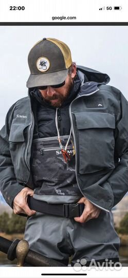 Simms куртка мs guide classic jacket carbon
