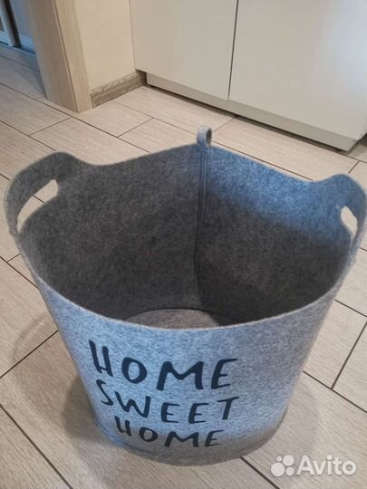 Корзина для белья из фетра