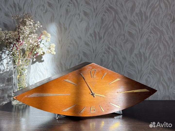 Каминные часы «Весна» СССР, деревянные