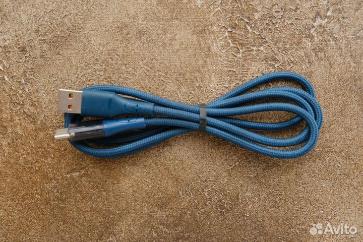 Кабель 65w USB Type-C, 1 метр с дисплеем