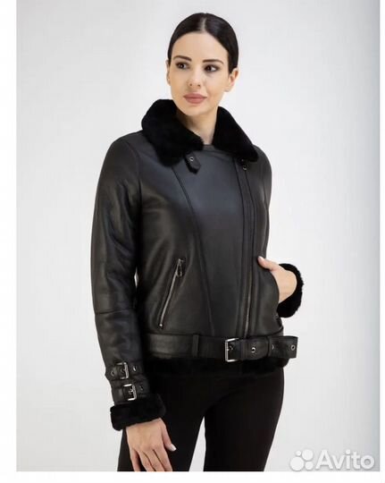 Дубленка авиатор женская