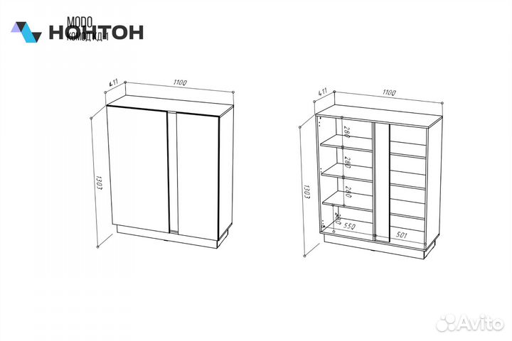 Комод modoкд-1 артизан / чёрныйматовый