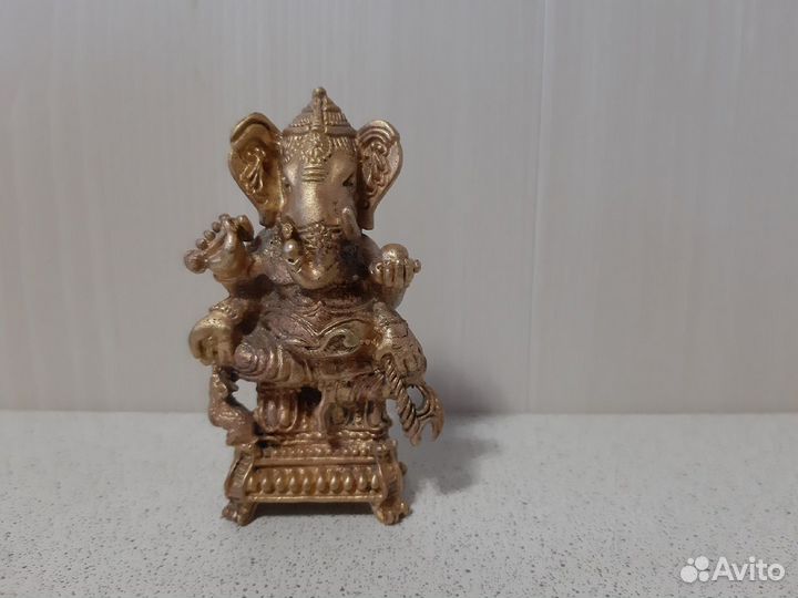 Статуэтка Ганеша,старинная,бронза,литье