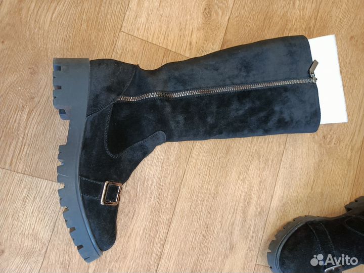 Зимние женские сапоги 38 натуральная замша