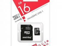 Карта памяти MicroSD 16 гб