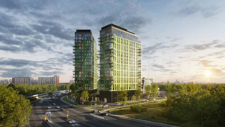 2-к. апартаменты, 59,1 м², 3/20 эт.