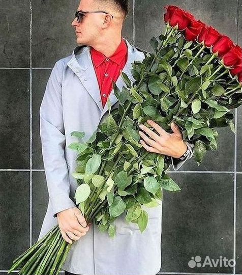 Высокие розы Доставка цветов