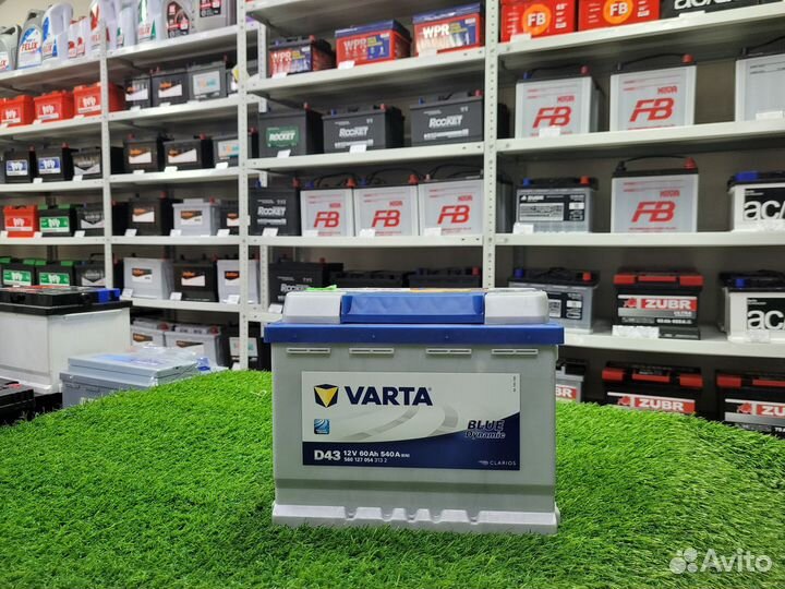 Аккумулятор varta Blue Dynamic 60 Ah п.п. D43