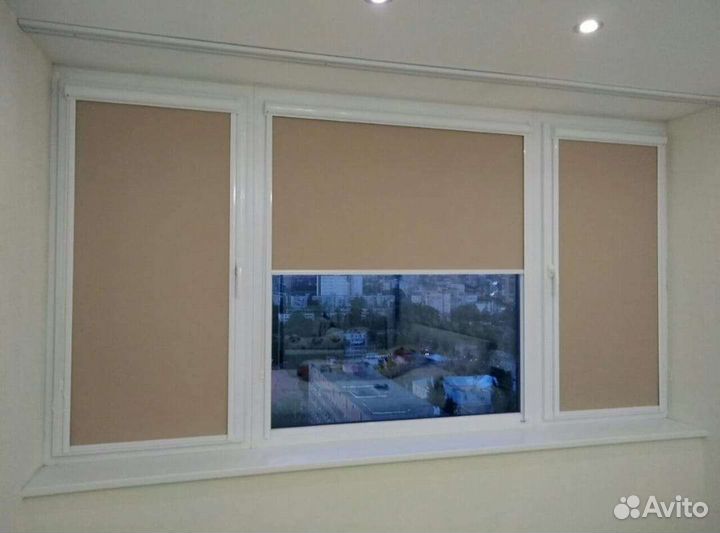 Рулонные жалюзи и шторы на окна