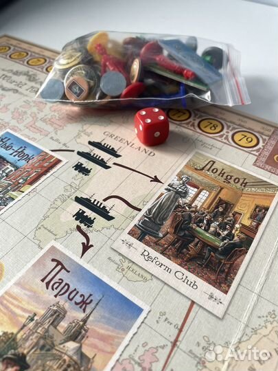 Настольная игра вокруг света за 80 дней