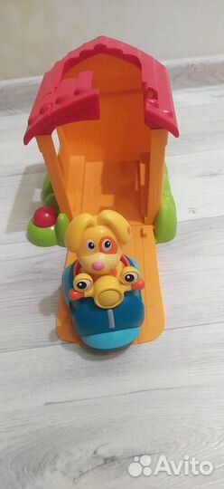 Игровой набор (домик+собачка на мотоцикле)