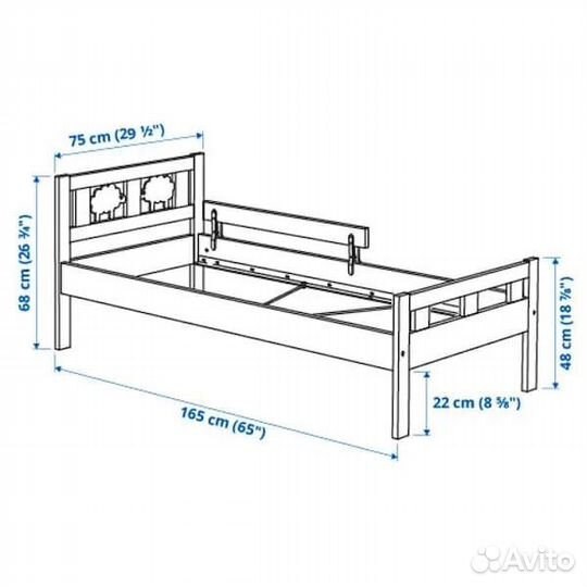 Детская кроватка IKEA криттер