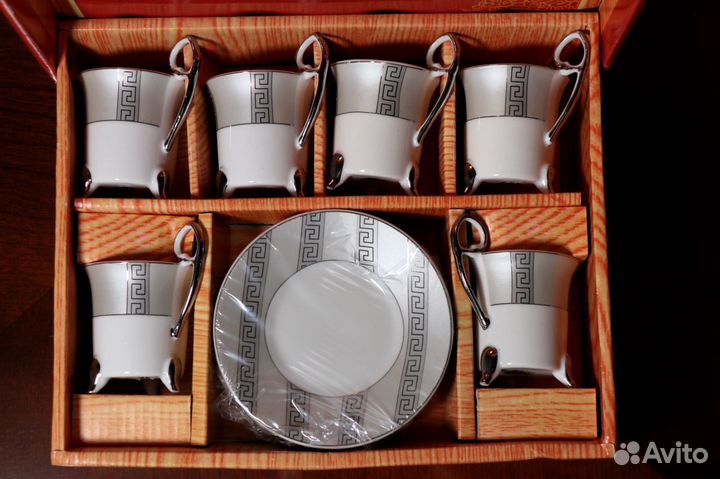 Кофейный сервиз фарфор, 6 перс идеал для подарка