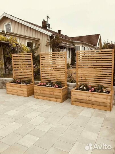 Кашпо, ящик для цветов, деревянный ящик