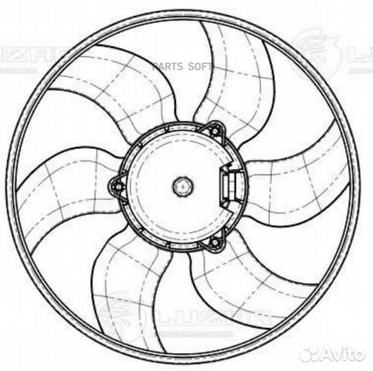 Вентилятор двигателя Renault Megane II (03) /Kango