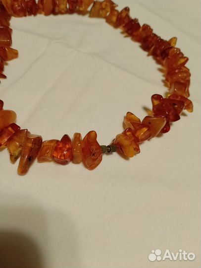 Винтажные бусы янтарь