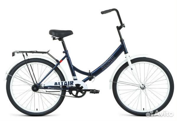 Велосипед 24д. Forward Altair City складной синий
