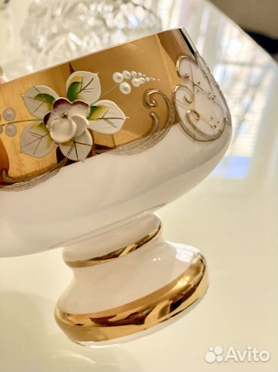 Вазы Богемия конфетницы-фруктовницы 3 шт