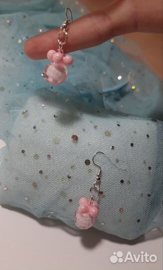 Сережки «Елочные шарики»