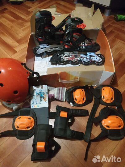 Роликовые коньки детские раздвижные