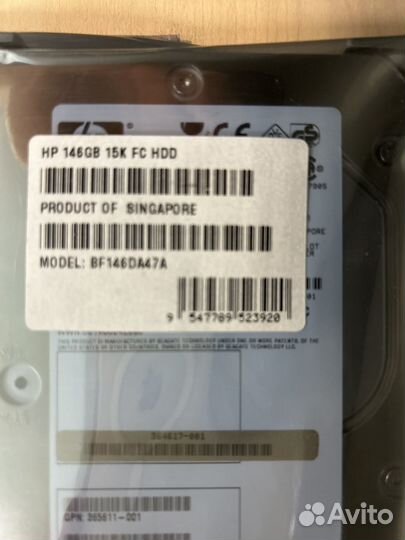 HDD HP 146GB 15K FC 364617-001