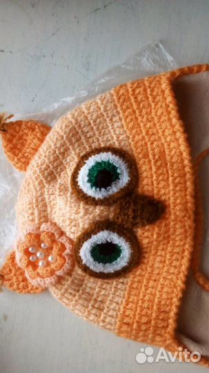 Шапка для девочек ручной работы