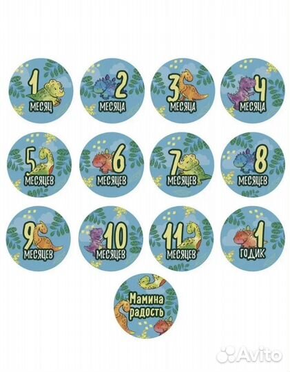 Стикеры для фотосессии малыша до года