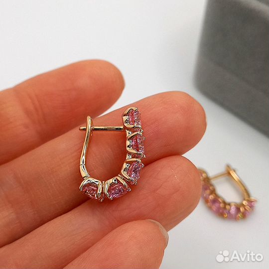 Серьги с кристаллами