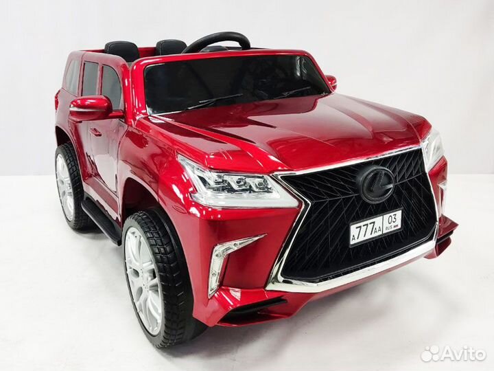 Б/у детский электромобиль lexus LX-570, красный