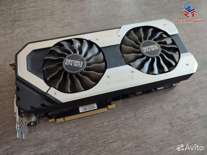 Видеокарта Palit GeForce GTX 1070 8гб гарантия
