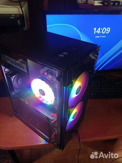 Игровой пк 12 ядер, Intel E5 2650 V4, 16Gb, RX570