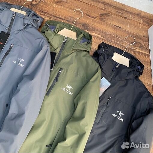 Ветровка Arcteryx зеленая (L-4XL)